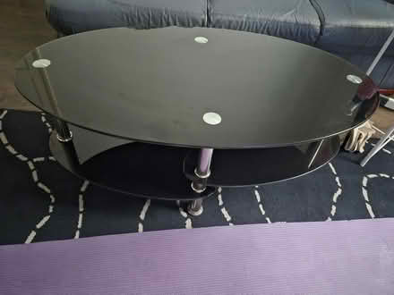 Photo of free Black double shelf coffee table (Handsworth Wood B20) #1