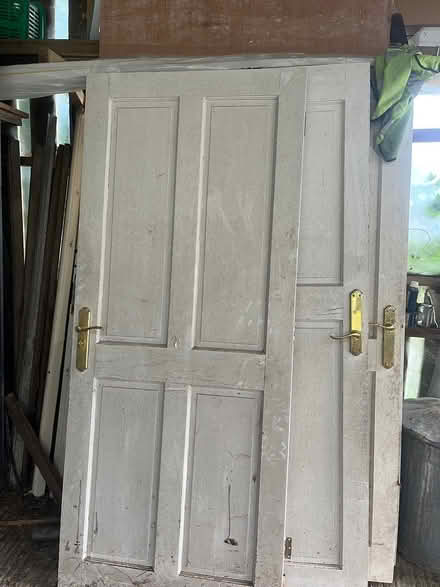 Photo of free 6 hardwood interior doors (Nr Wigmore SY7) #1