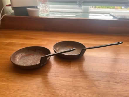 Photo of free Cast iron mini skillets x 2 (MK7, Wavendon Gate) #1