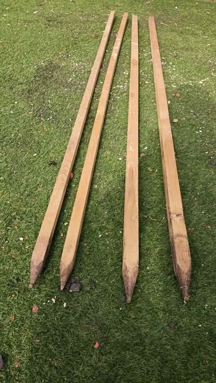 Photo of free 4 wooden stakes (Dore, S17) #1