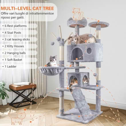 Photo of free Cat tree/activity tower - grey (Bearsden, Glasgow G61) #4