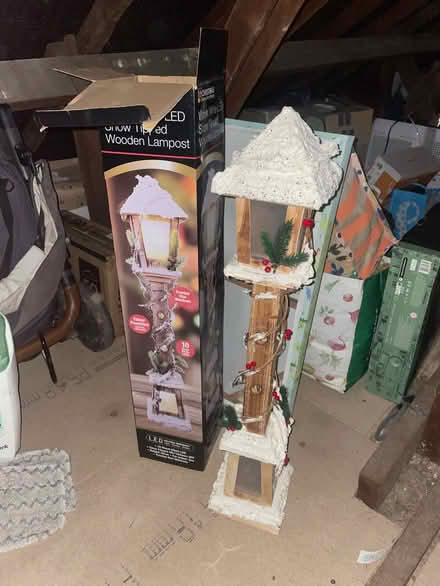 Photo of free Wooden Lampost Christmas Decoration (Welwyn Garden City AL7) #1
