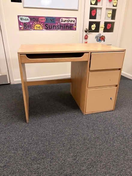 Photo of free Wood desk (North Plainfield) #1