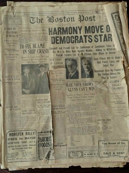 Photo of free 1925 Boston Post (Jamaica Plain) #1