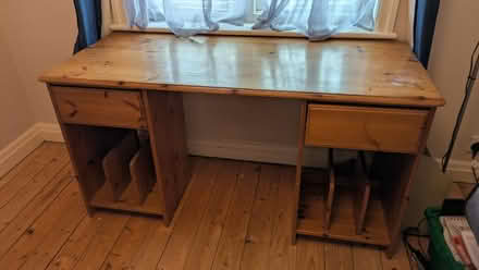 Photo of free Solid pine desk with two drawers (Ilkley LS29) #1