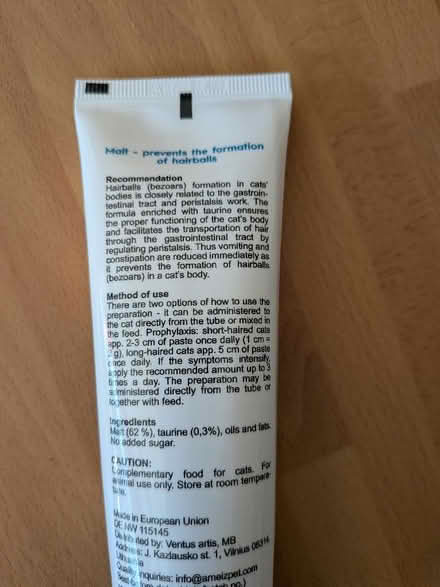 Photo of free Cat Hairball Paste (Shippon OX13) #2