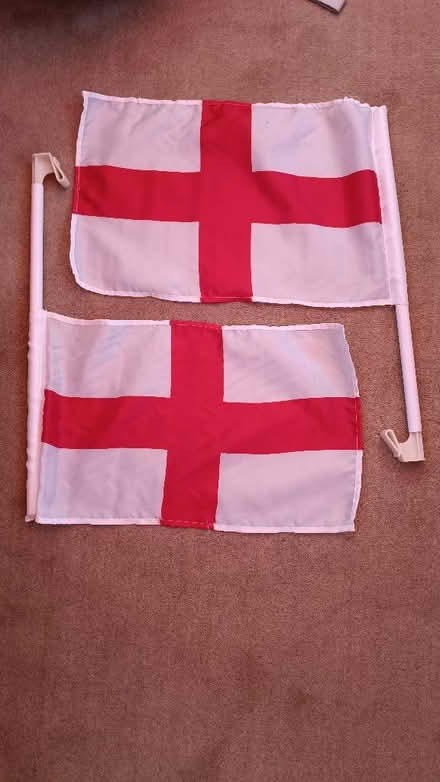 Photo of free 2x England car window flags (Totteridge HW HP13) #1