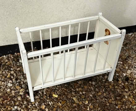 Photo of free Dolls wooden cot bed (Baunton GL7) #2