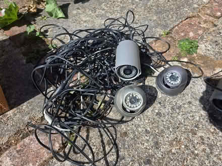Photo of free Collection of CCTV cameras and wires (Buggs Bottom RG4) #1