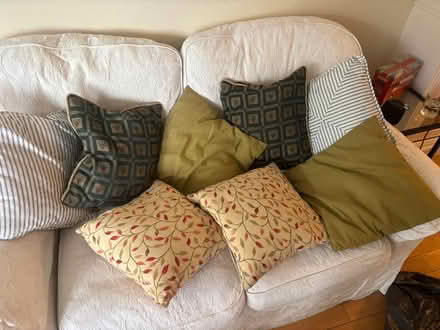 Photo of free 8 cushions (Battersea SW11) #1