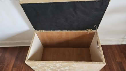 Photo of free Upholstered linen chest (Old Harlow CM17) #2