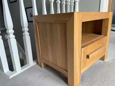Photo of free Solid oak side table (S17 Dore) #2