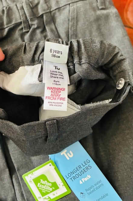 Photo of free Boys grey school trousers BNWT (Walthamstow E17) #2