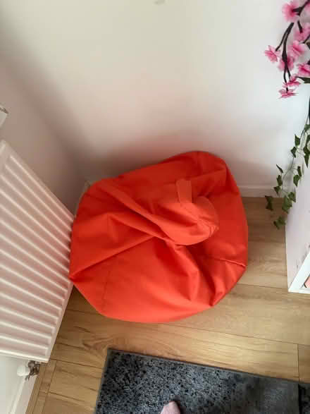 Photo of free Orange bean bag (Greenwich) #1