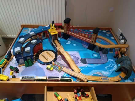 Photo of free Kids train set and table (Abingdon OX14) #1