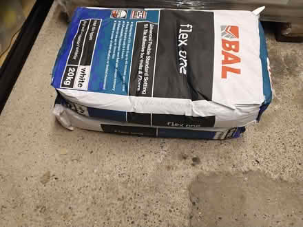 Photo of free Two 20kg bags Tile white adhesive walls / floors (Parkhead S11) #2