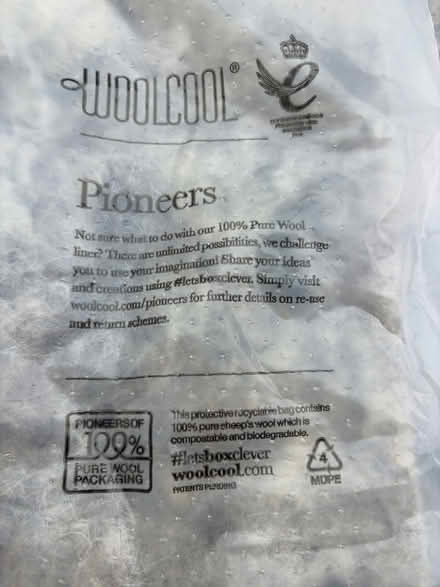 Photo of free Woolcool packaging (Cawston CV22) #2