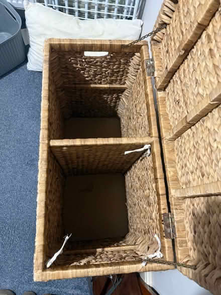 Photo of free Wicker linen basket (Henley on Thames RG9) #3