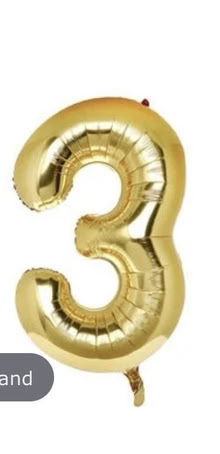 Photo of free Large 3 &0 gold helium balloons (Formby) #1