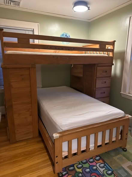 Photo of free Solid wood bunkbed (belmont/watertown line) #3