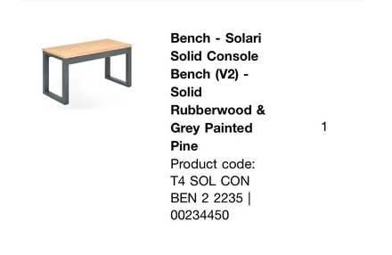 Photo of free Futon Company Bench/Table (Latchmere SW11) #3