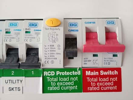 Photo of free Electrical distribution board items and fused switch box (Orton CA10) #4