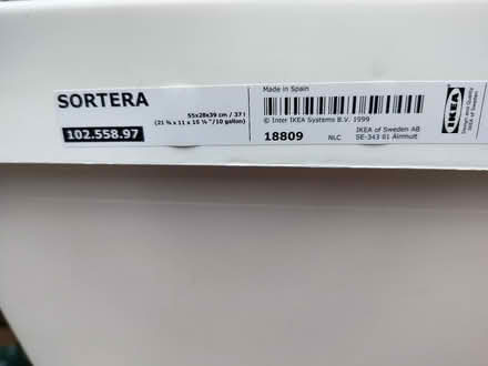Photo of free IKEA Sortera stacking storage (Clewer Green SL4) #4
