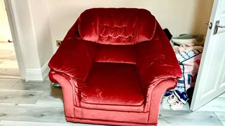Photo of free Large red sofa (Wyke BD12) #1