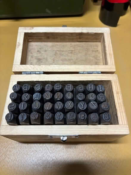 Photo of free Metal letter and number punch set (Swindon SN2) #1