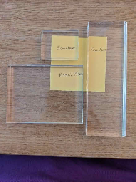 Photo of free 3 Acrylic Stamping Blocks. (Ditchling Common BN6) #2