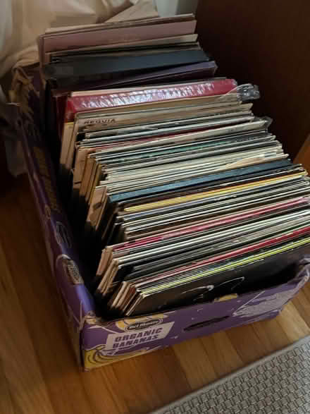 Photo of free Massive box of vinyl record albums (Arlington) #2