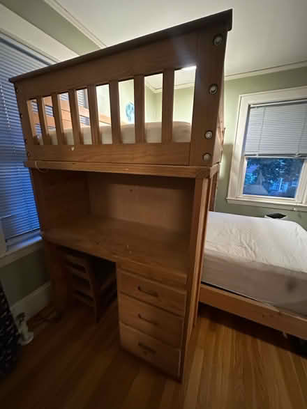 Photo of free Solid wood bunkbed (belmont/watertown line) #2
