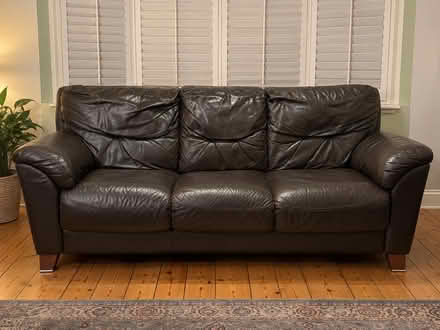 Photo of free Leather sofa (Stillorgan) #1