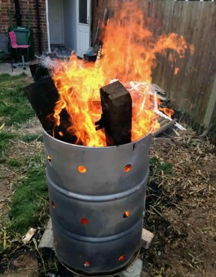Photo of Metal (oil/storage) drum - garden (Stretford M32) #2