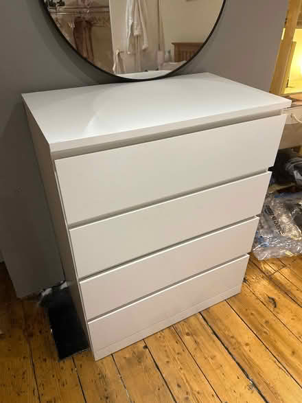 Photo of free IKEA MALM 4-drawer chest, white (Agar Grove NW1) #1