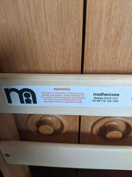 Photo of free Wooden cot (Throop) #4