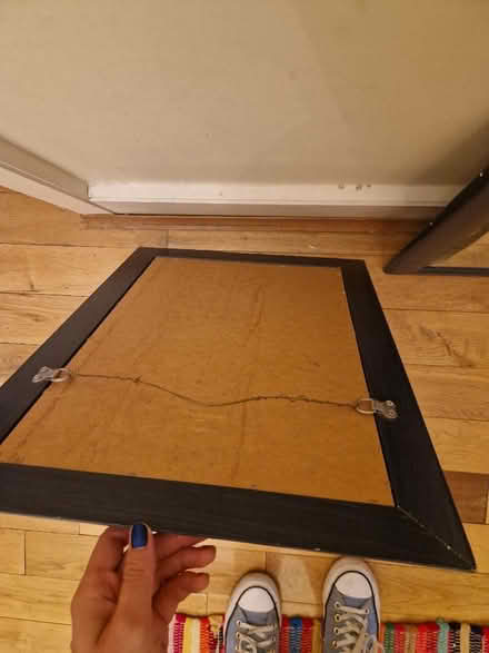 Photo of free Twin blue wooden mirrors (Battersea SW11) #3