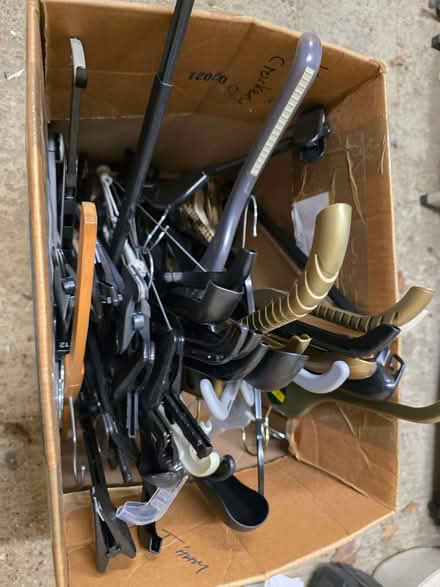 Photo of free A mixed box of Coat Hangers (Little Amwell SG13) #1