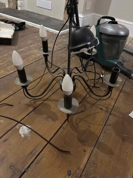 Photo of free Black chandelier (Chatham ME5) #1