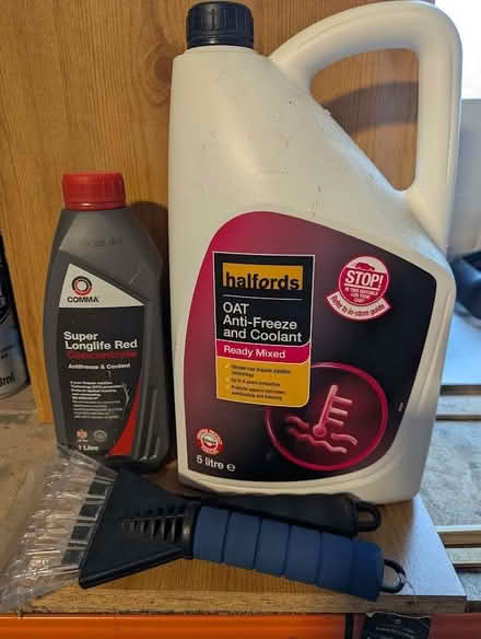 Photo of free Anti-freeze and Coolant and 2 ice scrapers (Penrith CA11) #1