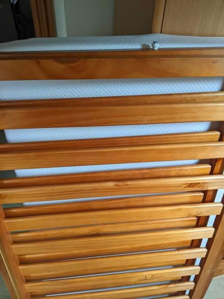 Photo of free Wooden cot (Throop) #1