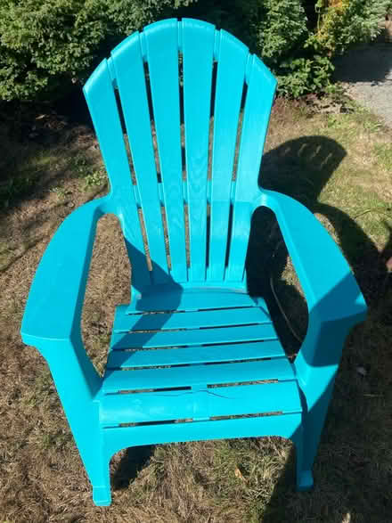 Photo of free Light blue Adirondack chair (Skyway) #1