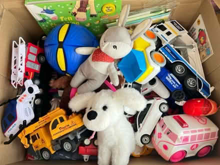 Photo of free Big box of toys, books (Harnham SP2) #1