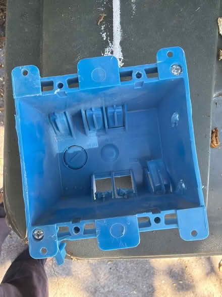 Photo of free 2 outlet blue box (East Palo Alto CA) #1