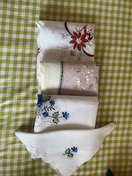 Photo of free 5 Cushion covers and 3 tablecloths (Lee-on-the-Solent PO13) #1