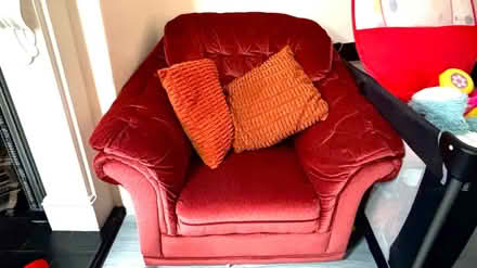 Photo of free Large red sofa (Wyke BD12) #2
