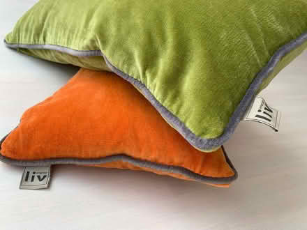 Photo of free Two cotton velvet cushions Liv Interiors (Norbiton KT2) #2