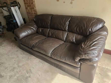 Photo of free 3 seat leather sofa (Oakwood DE21) #1