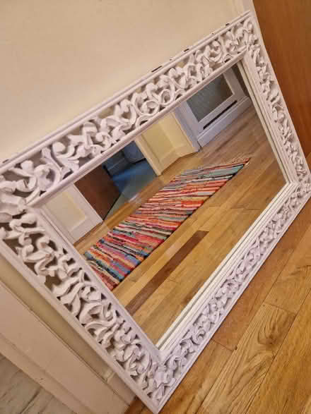 Photo of free White wooden mirror (Battersea SW11) #1