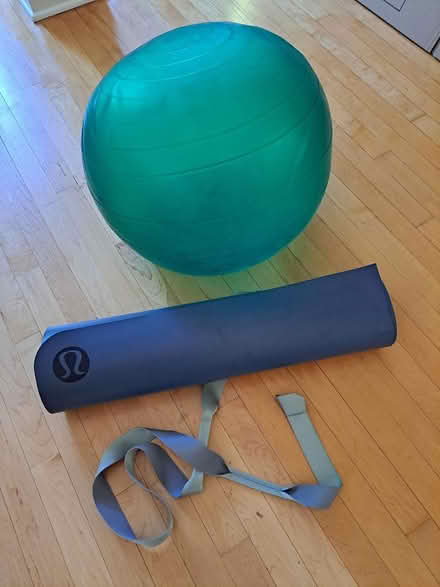 Photo of free Yoga mat, strap, and ball (winnetka) #1